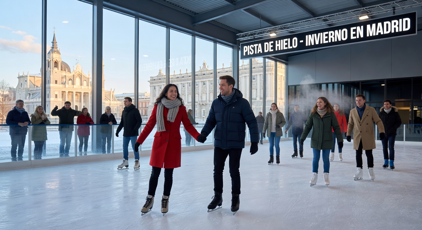 Patinaje sobre hielo en Madrid