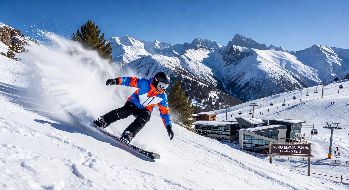 Snowboard en Sierra Nevada